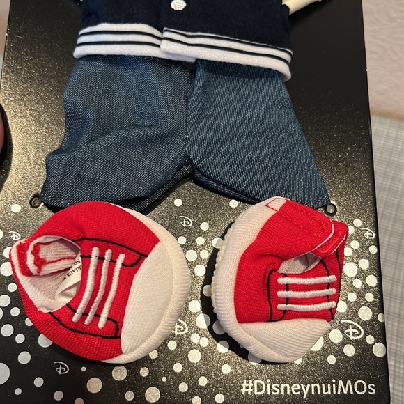New Disney Parks NuiMO Letterman’s Jacket Varsity Coat Red Converse Clothing Set - Picture 4 of 6